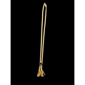 Monet Gold-Tone Adjustable Tassel Slide Necklace 28"